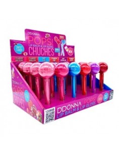Grossiste PACK DE 24 GLOSS & LIP BALM POPS! -