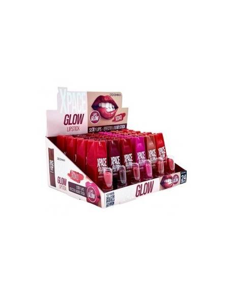Grossiste PACK DE 24 LIPSTICK XPACE GLOW - D'DONNA
