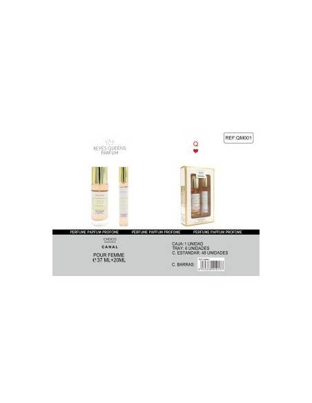 CHOCO CANAL SET EAU DE PARFUM DE 37 ML + 20 ML POUR FEMME REYES QUEENS