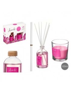 Grossiste COFFRET MIKADO ORCHIDÉE 100ML. + BOUGIE