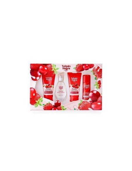 Grossiste COFFRET FRESA Y CEREZA TULIPAN NEGRO