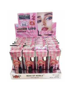-parfum-generique-PACK 24 LIPLINER + LIPGLOSS 2 IN 1 SHINE -
