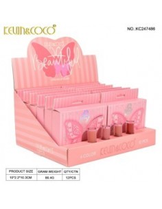-parfum-generique-PACK DE 12 SET LIPGLOSS 4 COLORS BEAUTIFUL -