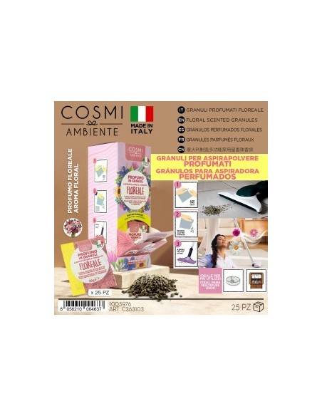 -COSMI-PACK DE 25 GRANULES PARFUMÉES FLORAL MULTIUSAGES 35gr -