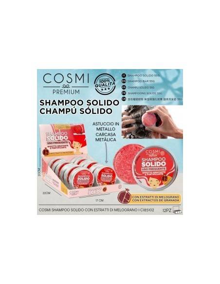 -COSMI-PACK DE 12 SHAMPPOINGS SOLIDE GRENADE 55GR - COSMI