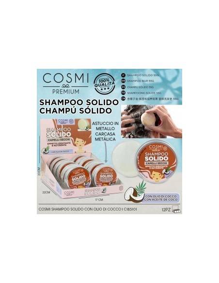 -COSMI-PACK DE 12 SHAMPPOINGS SOLIDE COCO 55GR COSMI