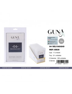 GUNA-SELVAGGIO-cosmetiques-LOT DE 3 Sachets armoire "SELVAGGIO"