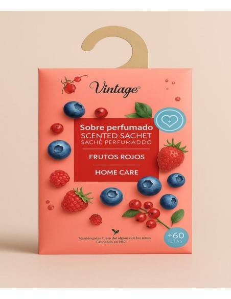 Sachets-armoire-FRUITS ROUGES-cosmetiques-Pack de 12 Sachets