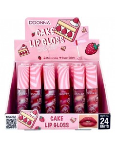 LIPGLOSS-12306A-DDONNA-cosmetiques-PACK DE 24 LIPGLOSS FRAISE