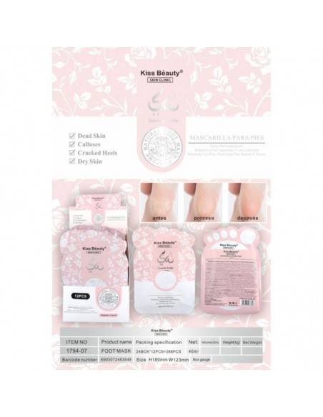 GROSSISTE-PACK DE 12 MASQUES POUR LES PIEDS ESENCIA ARABE -