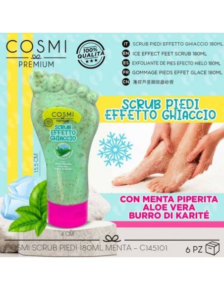 GROSSISTE-GOMMAGE HYDRATANT POUR LES PIEDS ALOE VERA ET MENTHE