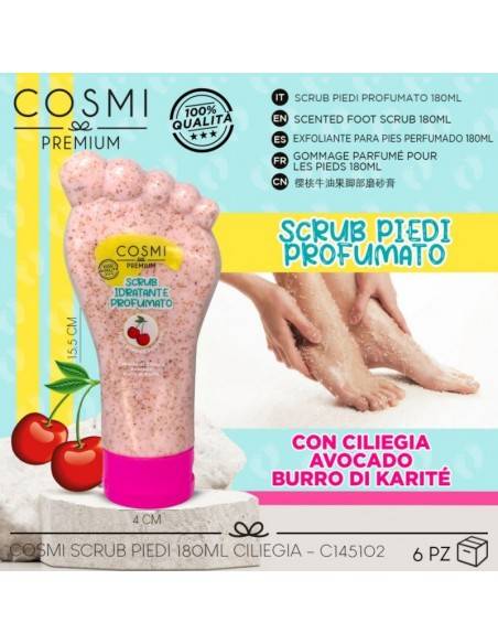 GROSSISTE-GOMMAGE HYDRATANT POUR LES PIEDS 180ML - COSMI