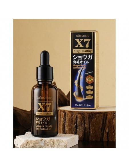 ACEITE ESENCIAL PARA EL CUERO CABELLUDO CON EXTRACTO JENGIBRE 30ML - KORMESIC