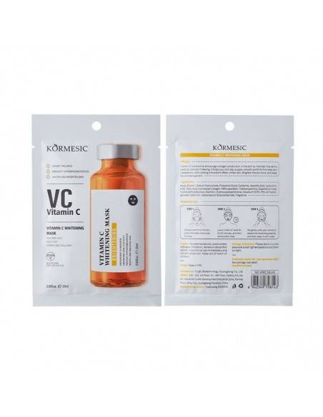 MASCARILLA BLANQUEADORA CON VITAMINA C 25ML -(0.59€ UNIDAD) PACK 6 KORMESIC