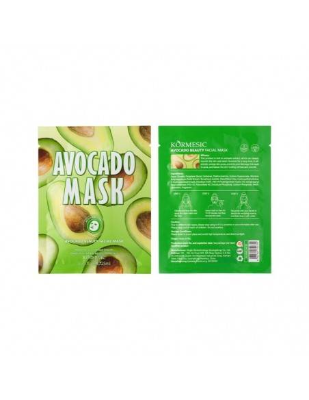 MASCARILLA FACIAL AGUACATE 25GR -(0.59€ UNIDAD) PACK 6 KORMESIC
