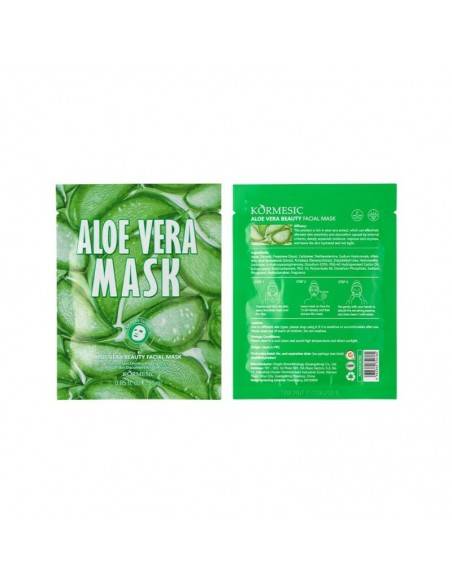 MASCARILLA FACIAL ALOE VERA 25GR -(0.59€ UNIDAD) PACK 6 KORMESIC