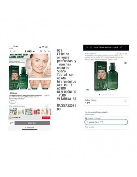 SERUM FACIAL CON ACIDO HIALURONICO 80ML - EELHOE