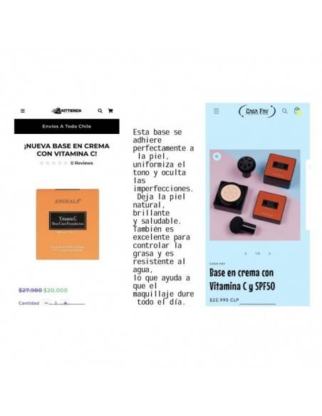 MAQUILLAJE CC AIR CUSHION VITAMINA C SPF50 15GR - ANGEALA