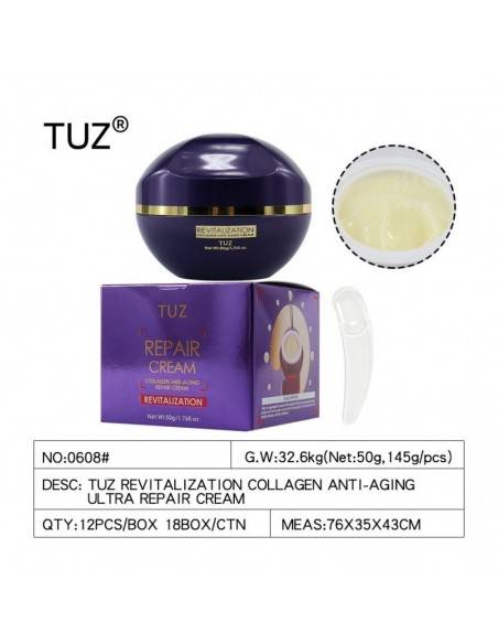 CREMA REPARADORA ANTI-EDAD CON COLAGENO 50GR - TUZ