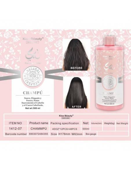 CHAMPU PARA CABELLO ESENCIA ARABE 500ML - KISS BEAUTY