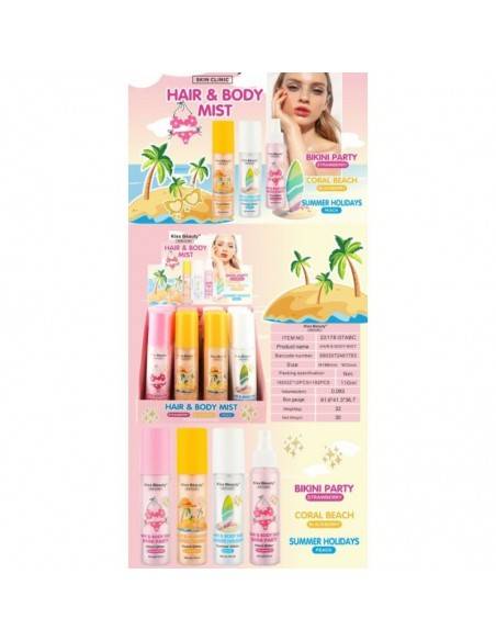 MIST HAIR & BODY 110ML - (1.65€ UNIDAD) PACK 12 KISS BEAUTY