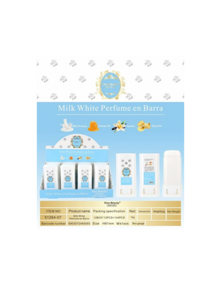 grossiste-parfum-beauté-PARFUMS EN BARRE MILK WHITE 18GR - KISS