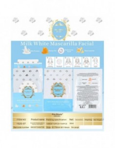 grossiste-parfum-beauté-PACK DE 12 Masque Visage MILK WHITE 30