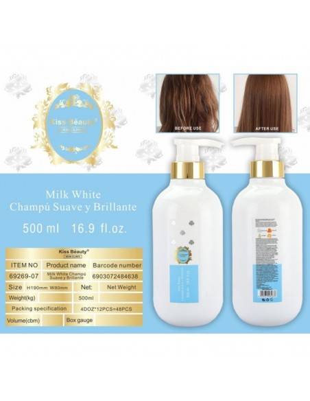 grossiste-parfum-beauté-Shampoing doux et brillant MILK WHITE