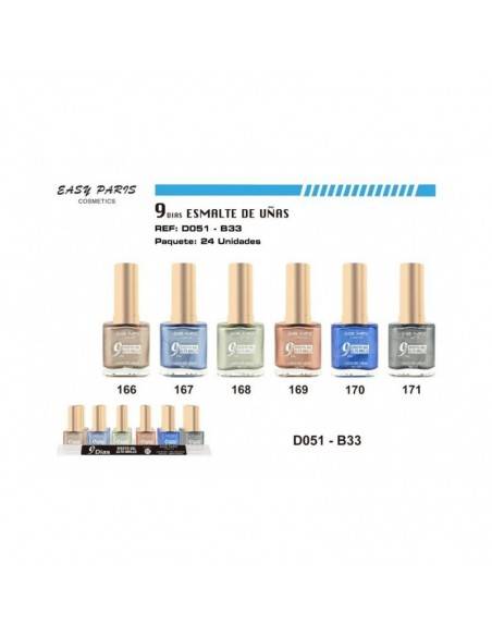 grossiste-maquillage-PACK DE 24 VERNIS A ONGLES EFFET GEL 9