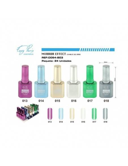 grossiste-maquillage-PACK DE 24 VERNIS À ONGLES EFFET MIROIR -