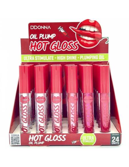 Grossiste LOT DE 24 KISS RED HOT GLOSS OIL "EXTRA