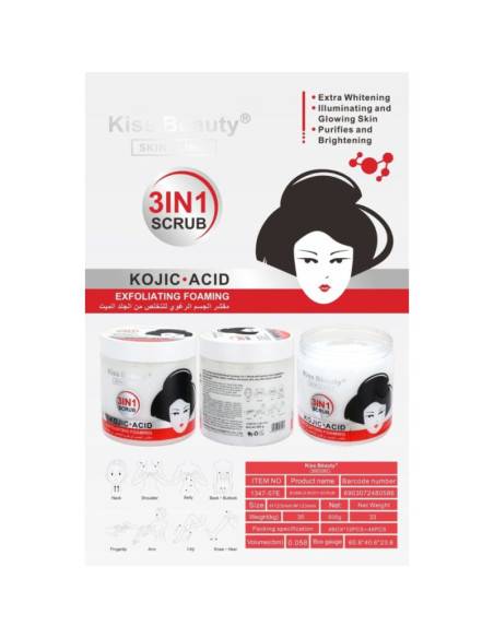 grossiste-GEL EXFOLIANT À L'ACIDE KOJIQUE 3 IN 1 500ML - KISS