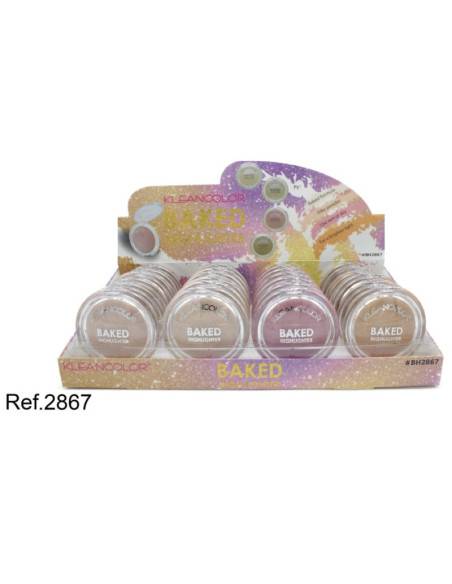 GROSISTE-MAQUILLAGE-PACK DE 24 ILUMINATEURS BAKED - LETICIA WELL