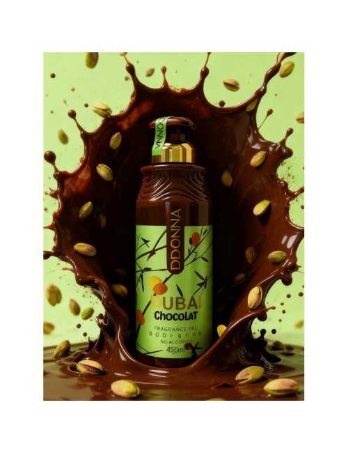Grossiste-d-donna-beauté-GEL DOUCHE CHOCO DUBAI 520ML - D'DONNA