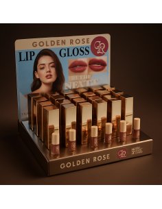 Lipgloss Matte Color Beauty 24H Pack 24 Rose Qodien