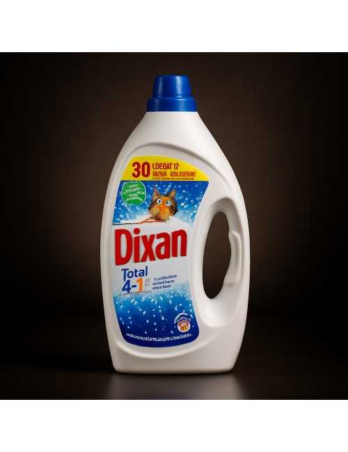 Détergent lave-linge 4 en 1 30 lavages 1350ml Dixan