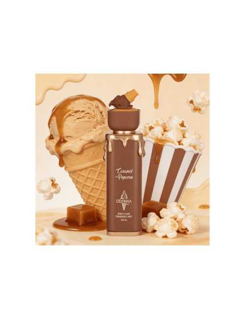 BODY MIST CARAMEL POPCORN CREAM 250ML DDONNA - Parfum corporel gourmand