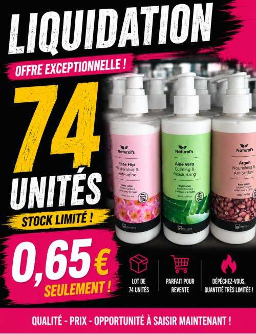 Destockage Lotion corporelle IDC INSTITUTE 260ml - 74 unités