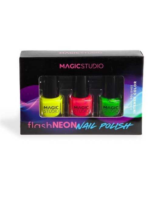 Pack de 3 Vernis À Ongles " Flash Neon " - Magic Studio