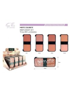 Pack de 24 Blush Duo Matte Hd - Easy Paris