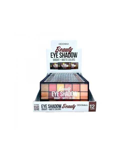 Pack de 12 Ombre A Paupieres Eye Shadow "Beauty" - D'Donna