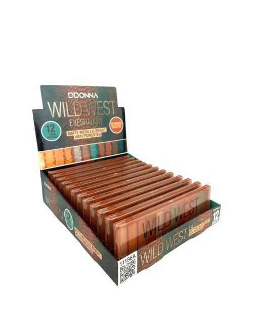 Pack de 12 Minipalette 12 Couleurs Wild West "High Pigmented" - D'Donna