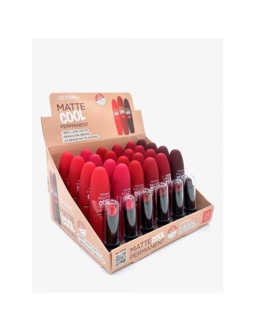 Pack de 24 Rouge A Lèvres Matte Cool 24h Permanent - D'Donna
