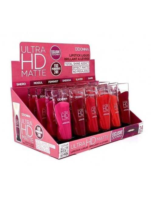 Pack de 24 Rouge A Lèvres Liquide Ultra Hd Mat - D'Donna