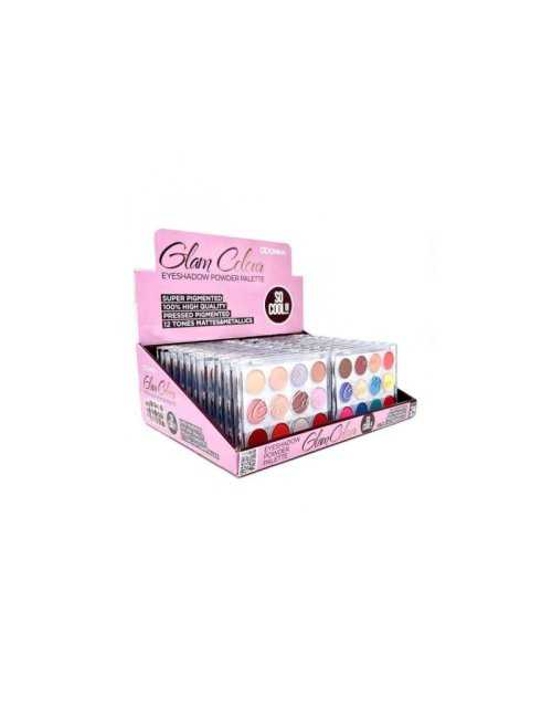 Lot Palette Fard A Paupière Glam Colour B - D'Donna