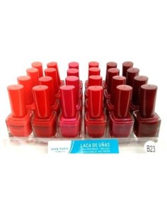 Pack de 24 Vernis A Ongles Nuances De Rouge / Bordeaux - Easy Paris
