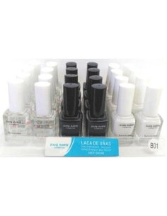 Pack de 24 Vernis A Ongles Top Coat / Noir / Blanc - Easy Paris