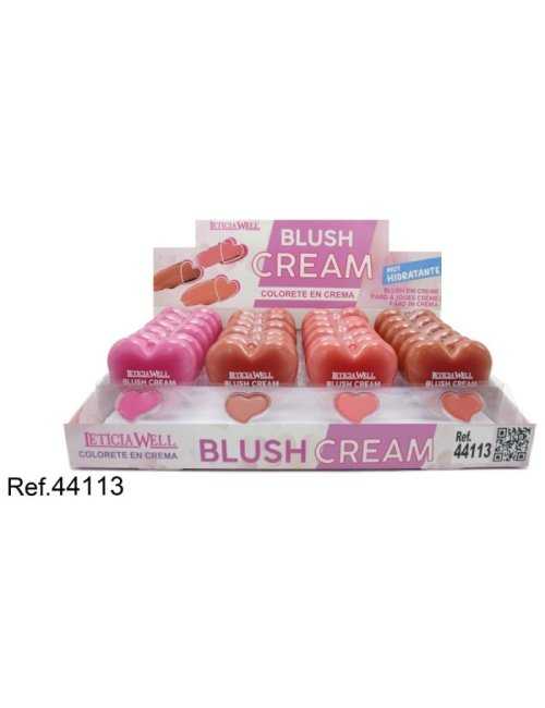 Grossiste cosmétique Leticia Well – Pack 24 – Blush cream coeur