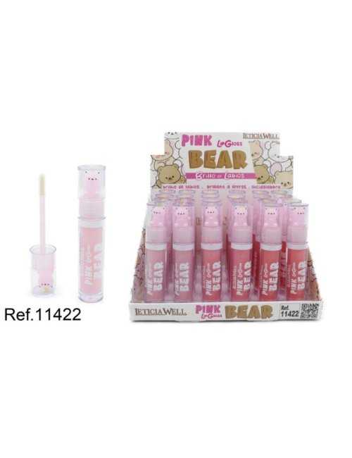 Grossiste gloss à lèvres Leticia Well – Pack 24 – PINK BEAR