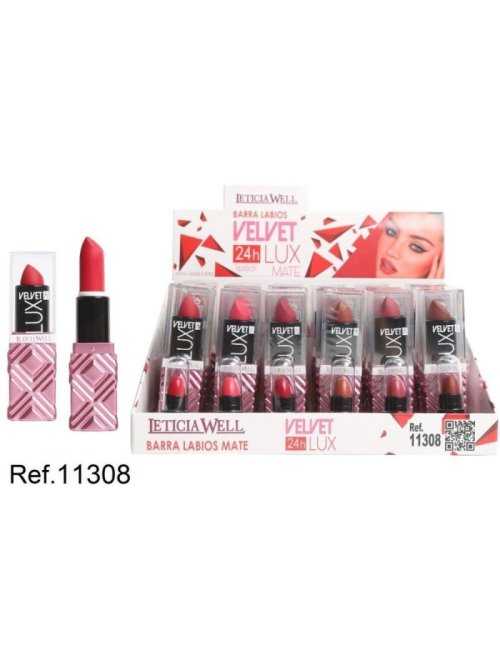 Grossiste rouge à lèvres Leticia Well – Pack 24 – VELVET LUX 24H
